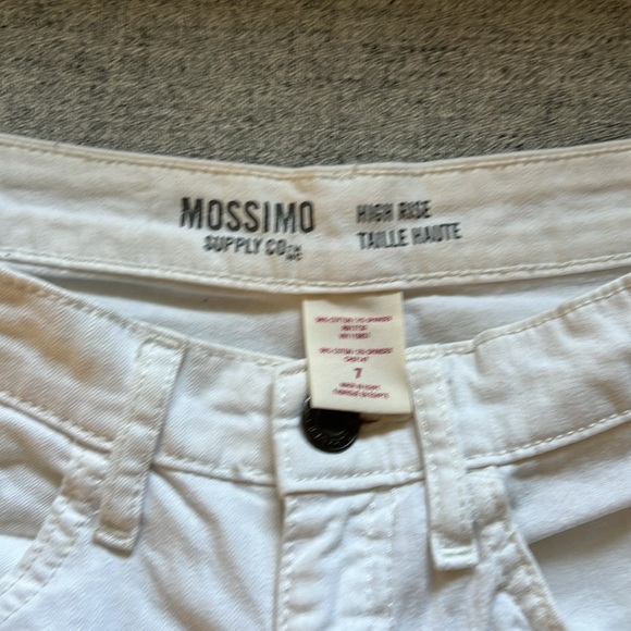 High rise white jeans shorts - Picture 2 of 3